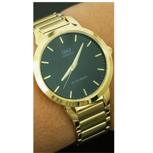 Reloj HOMBRE Q&Q e Dorado Negro QA42J002Y