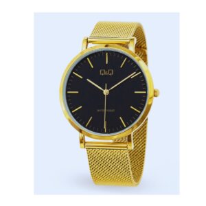 Reloj Q&Q Hombre Dorado Negro QA20J002Y