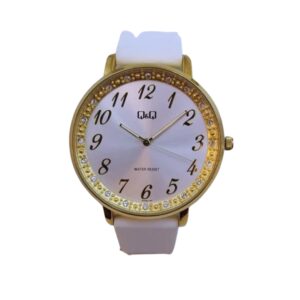 Reloj Para Mujer Q&q Qc09j114y Blanco