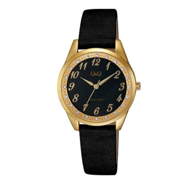 Reloj DAMA Q&Q Negro Dorado QC09J124Y